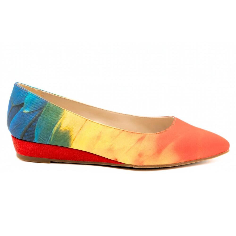 NEW GETAWAY STICKS women's macaw flat shoes - narrow in rainbow